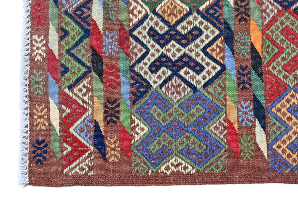 Soumak Kilim 200cm x 83cm / 6'7'' x 2'9'' - Image 4
