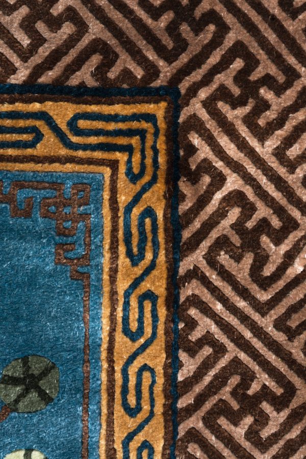 Chinese Pao Toa Silk Rug152cm x 92cm / 5' x 3' - Image 4
