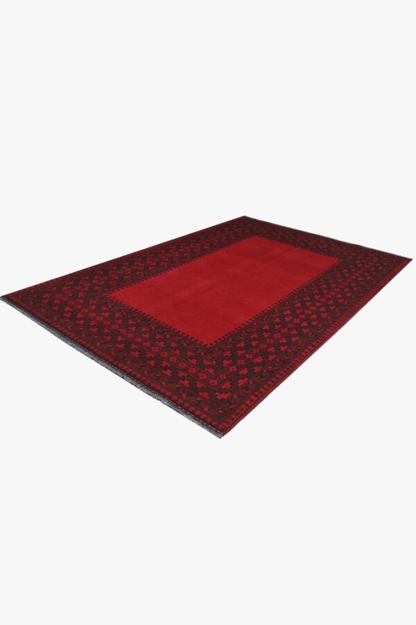 Red Aqcha Rug 238cm x 163cm / 7ft 10in x 5ft 4in - Image 2