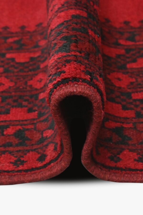 Red Aqcha Rug 238cm x 163cm / 7ft 10in x 5ft 4in - Image 5
