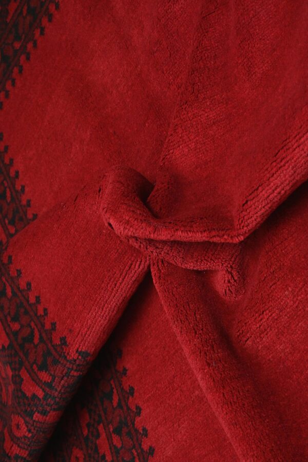 Red Aqcha Rug 238cm x 163cm / 7ft 10in x 5ft 4in - Image 6