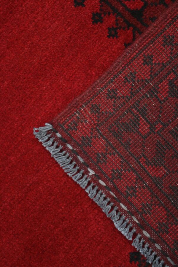 Red Aqcha Rug 238cm x 163cm / 7ft 10in x 5ft 4in - Image 7
