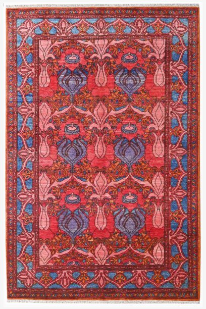 Arts and Crafts Chob Rang Rug 237cm x 155cm / 7ft 9in x 5ft 1in