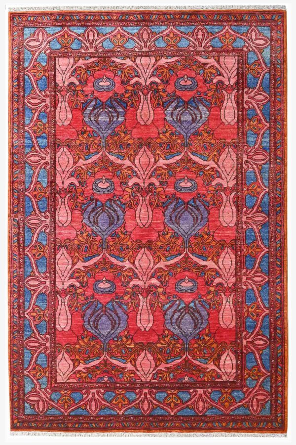 Arts and Crafts Chob Rang Rug 237cm x 155cm / 7ft 9in x 5ft 1in