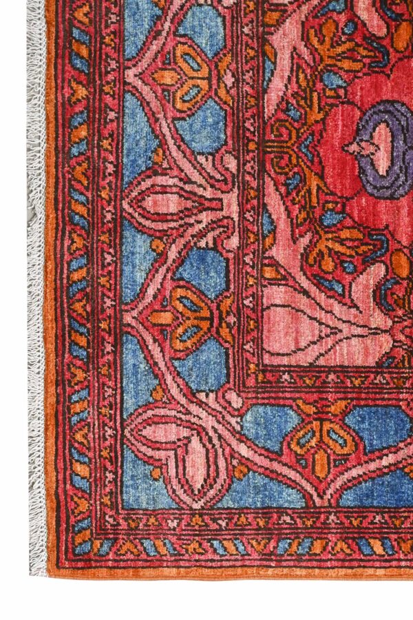 Arts and Crafts Chob Rang Rug 237cm x 155cm / 7ft 9in x 5ft 1in - Image 2