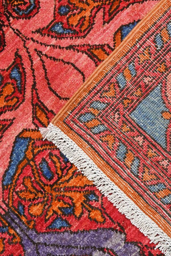 Arts and Crafts Chob Rang Rug 237cm x 155cm / 7ft 9in x 5ft 1in - Image 6