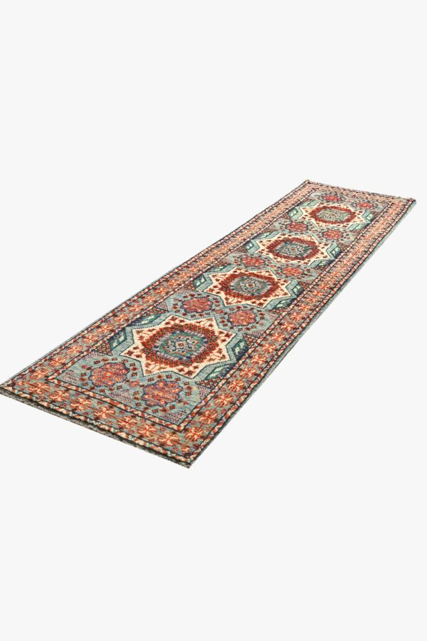 Afghan Abshar Hallway Runner 65x242cm / 2'1''x8' - Image 7